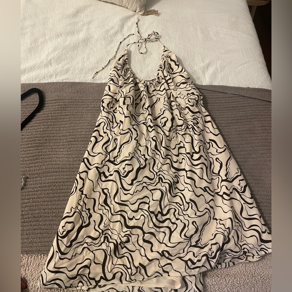 Abercrombie cross tie neck dress